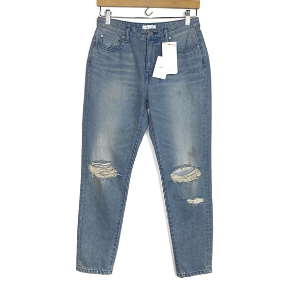 NEW John Elliot Charlotte Solar Indigo Slim Distressed Jeans 27 - Picture 1 of 9